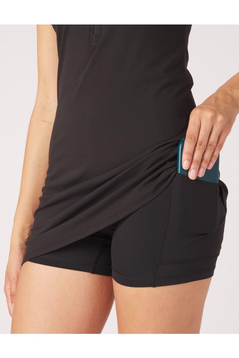 Ace Polo Dress, Alternate, color, Black