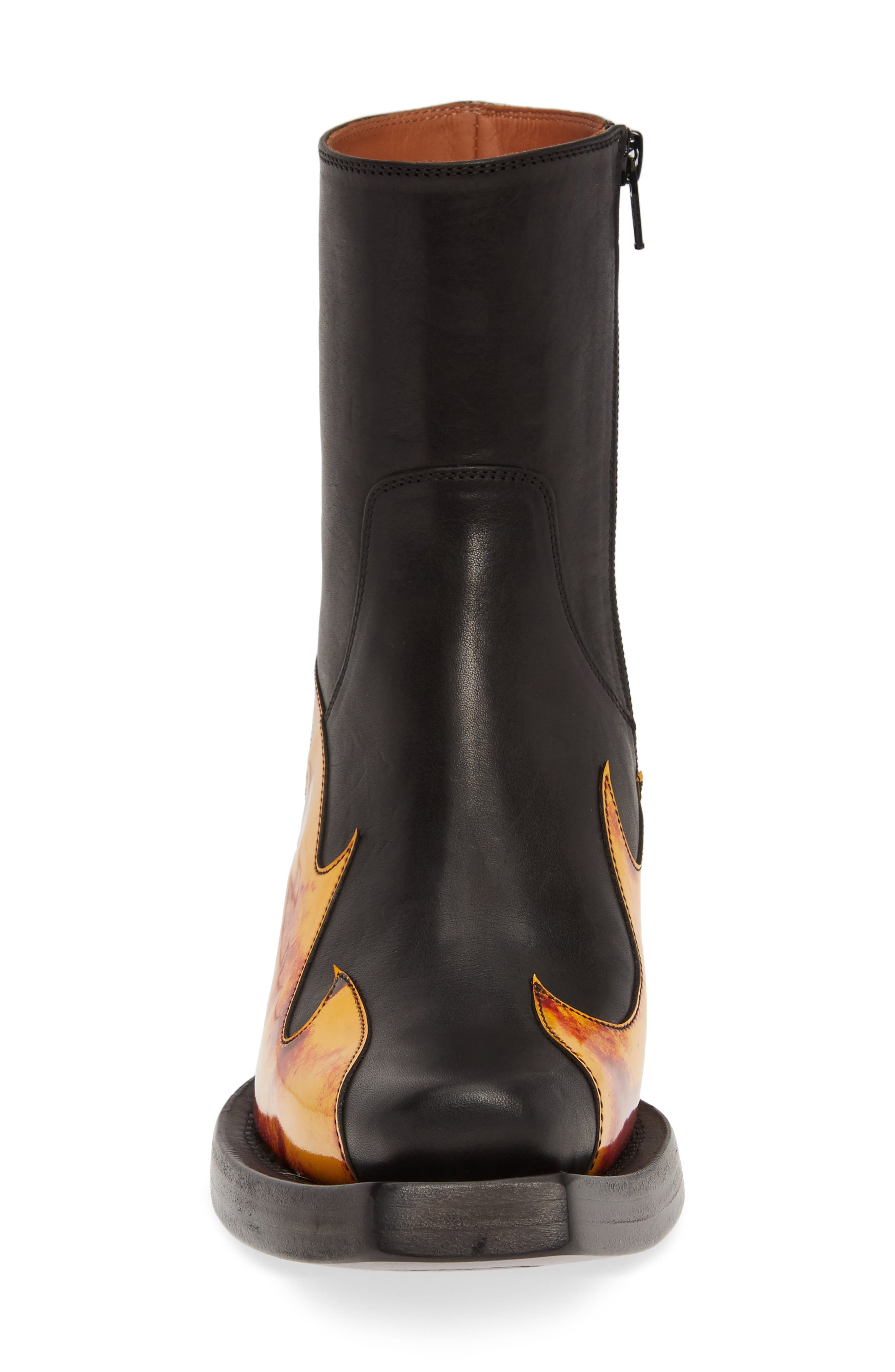 VETEMENTS Flame Cowboy Boot, Alternate, color, 
