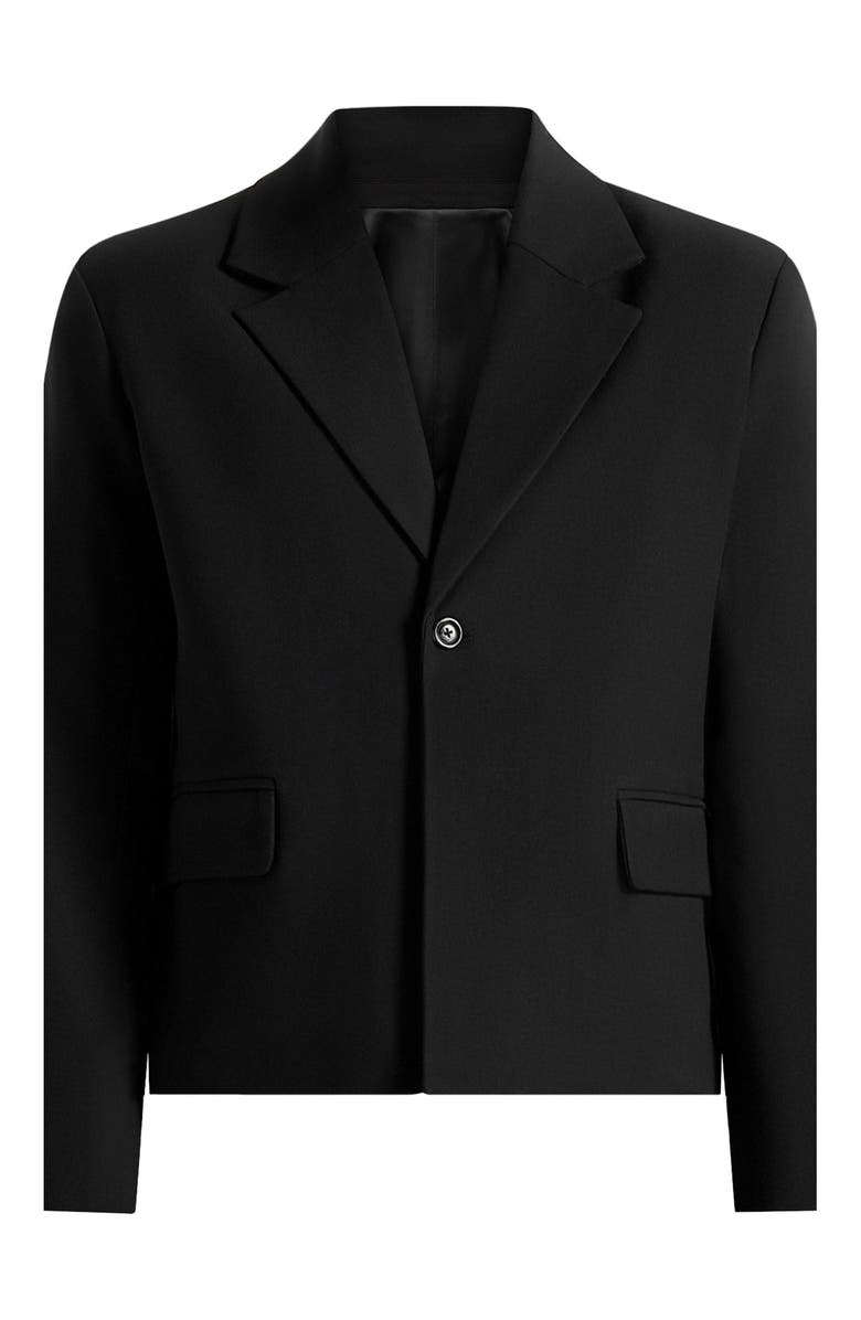Manière De Voir Silas Tailored Cropped Blazer, Alternate, color, Black