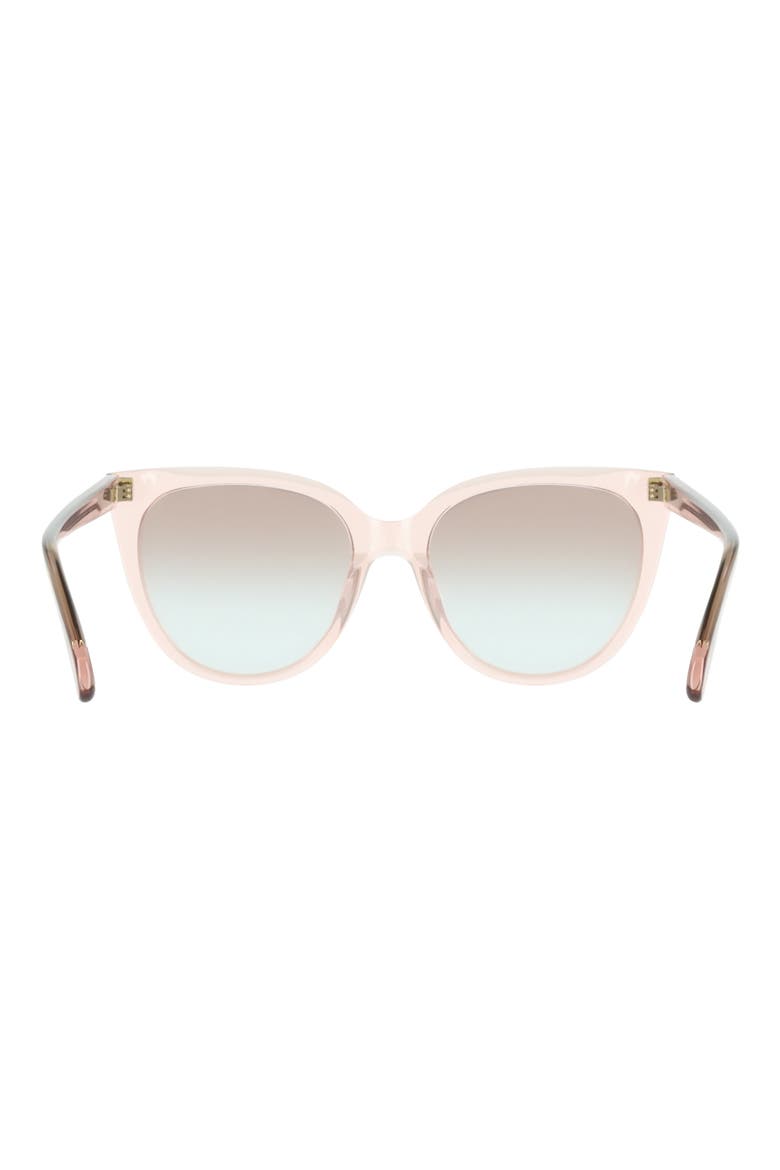 56mm Gradient Cat Eye Sunglasses, Alternate, color, TRANSPARENT ROSE