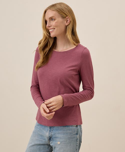 PACT PACT ORGANIC COTTON FEATHERWEIGHT SLUB LONG SLEEVE TEE 
