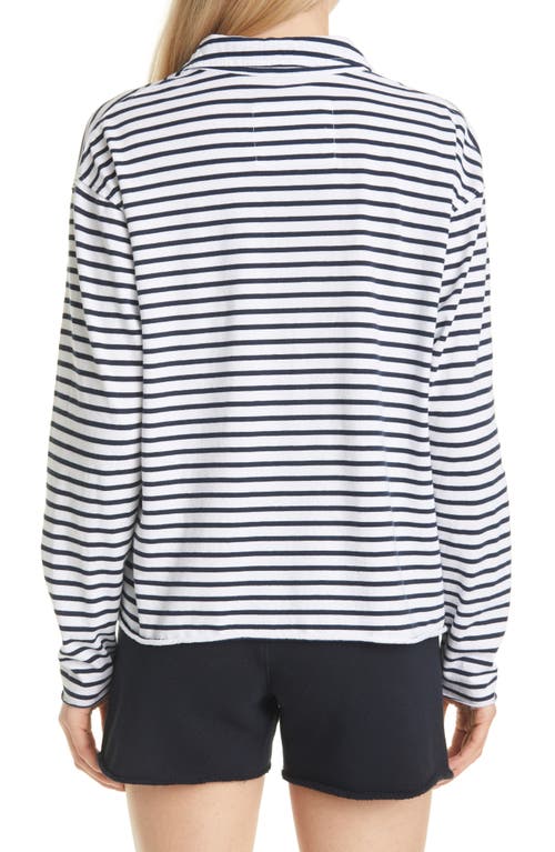 Frank & Eileen Heritage Jersey Popover Henley In White