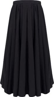 Oddli Pleated Poplin Skirt