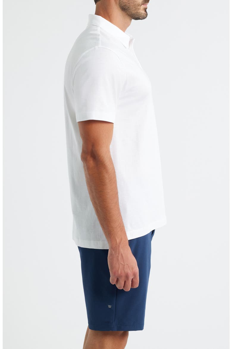Pima Cotton T-Shirt Polo, Alternate, color, BRIGHT WHITE