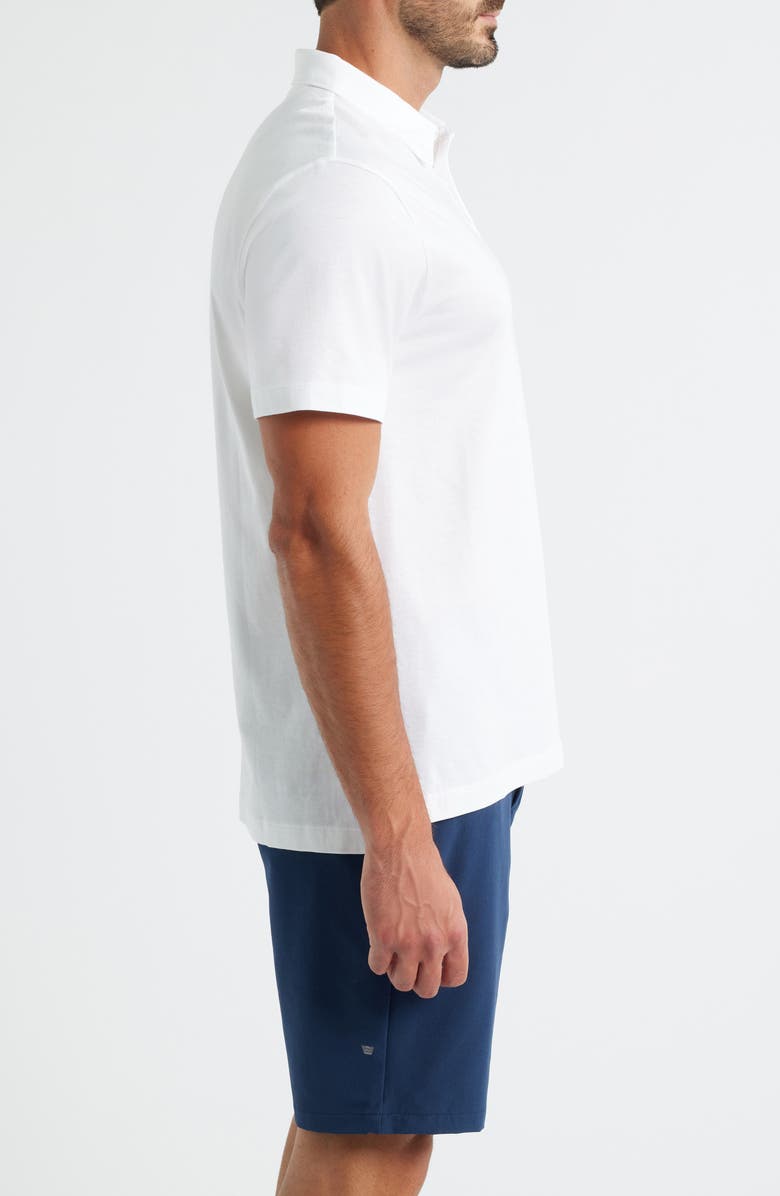 Mack Weldon Pima Cotton T-Shirt Polo, Alternate, color, Bright White