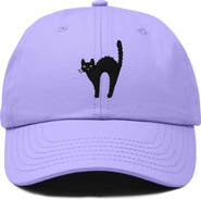 Dalix Black Cat Embroidered Casual Hat