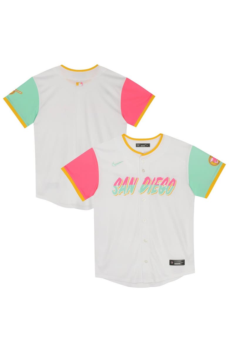 Nike Preschool Nike White San Diego Padres City Connect Jersey, Main, color, White