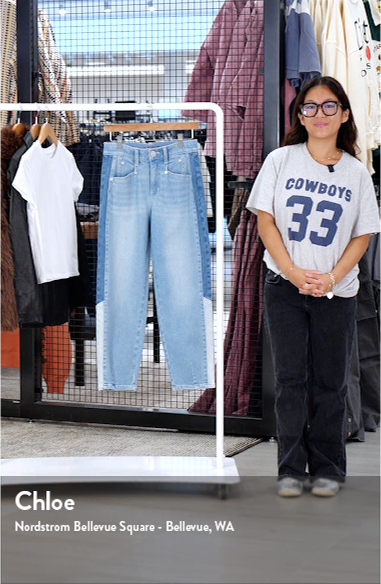 'Ab'Solution Skyrise High Waist Ankle Straight Leg Jeans, sales video thumbnail