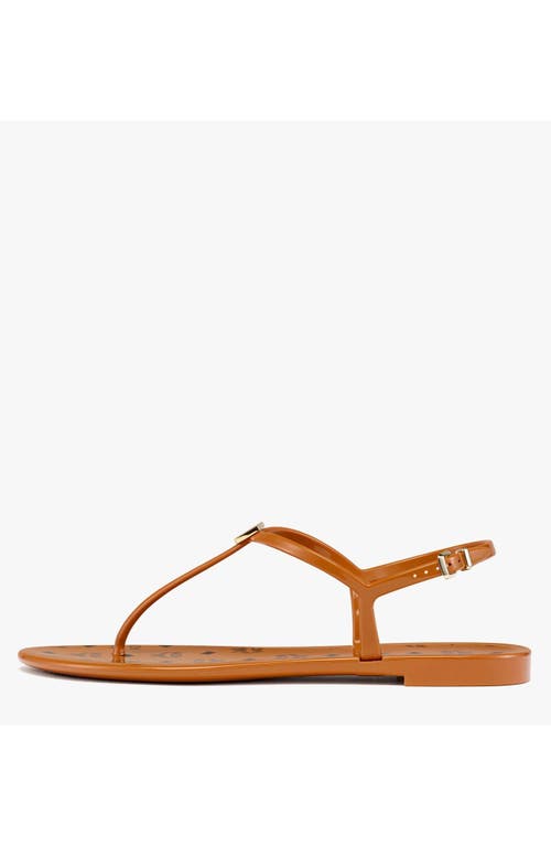 Mcm Monogram Jelly Sandals In Brown