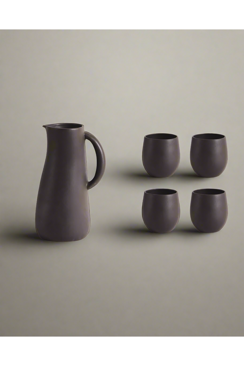 Serenity Jug & Cup Set, Alternate, color, Black