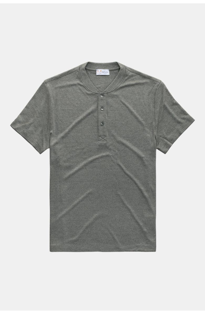 Wolf Vs. Goat (WvG) Henley Short Sleeve Viscose Interlock, Main, color, Grey