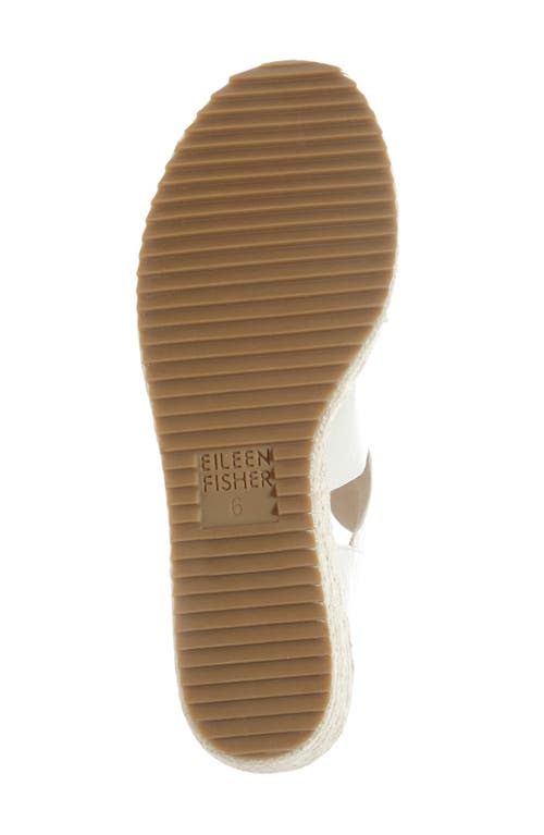 Eileen Fisher 'willow' Espadrille Wedge Sandal In White