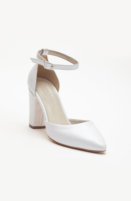 Forever & Always Shoes Rossella Leather Block Heel Pumps