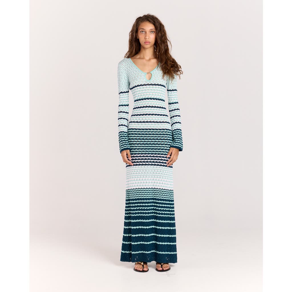 Romy Havana Dress In Green Striped