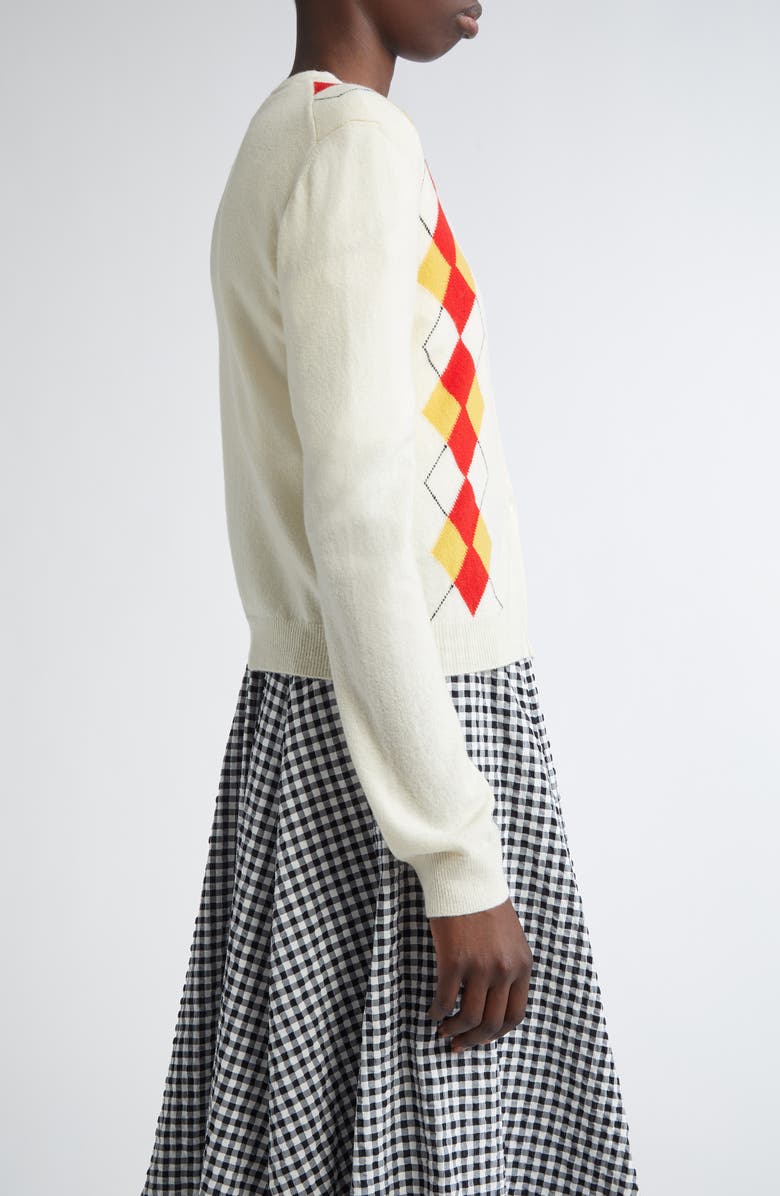 Marni Argyle Virgin Wool Cardigan, Alternate, color, 