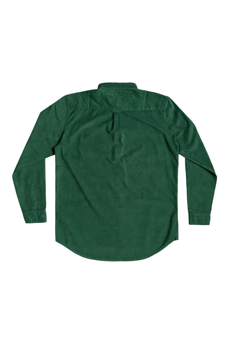 Smoke Trail Button-Up Corduroy Shirt, Alternate, color, GREENER PASTURES