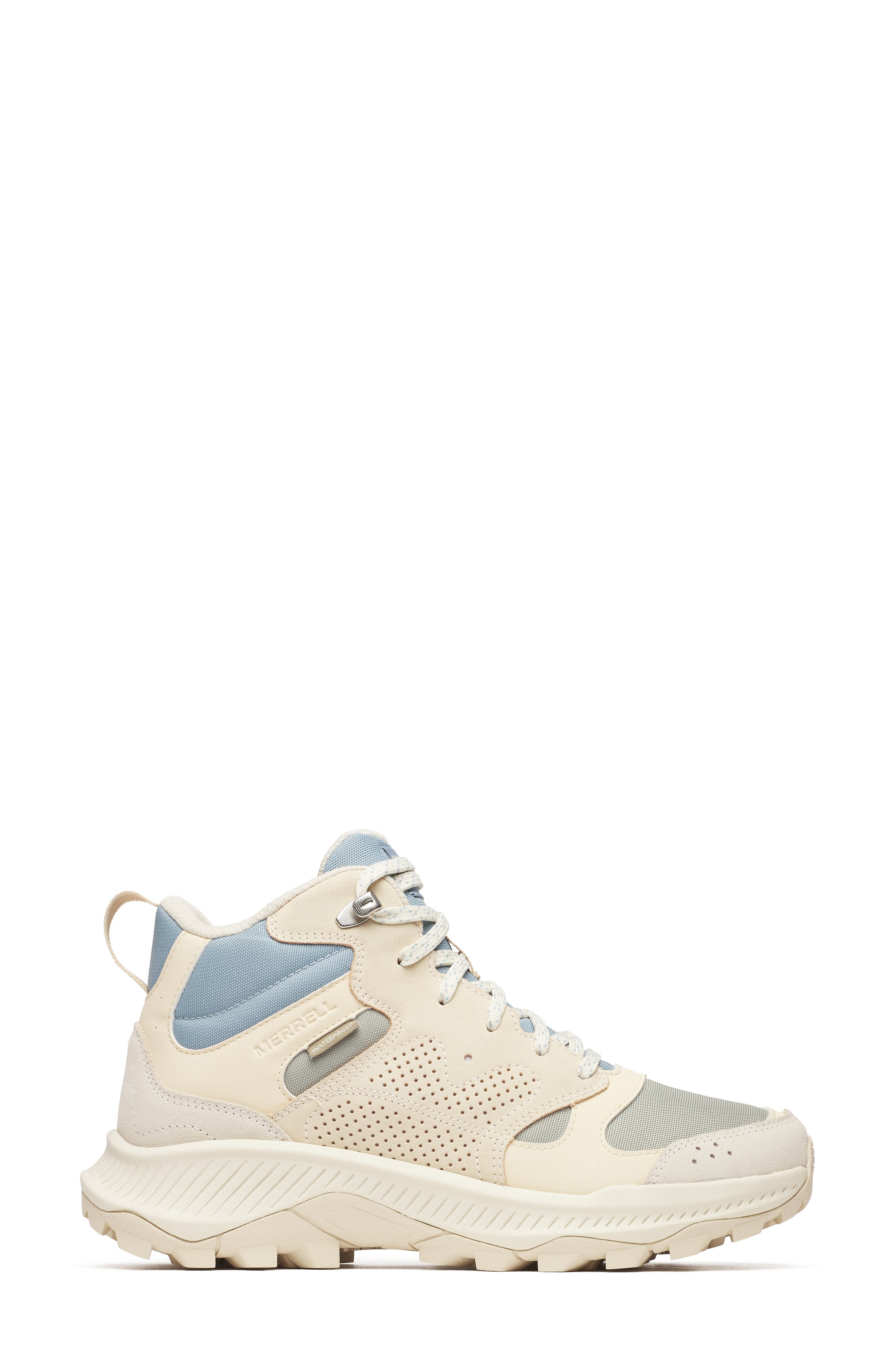 Merrell Tempo Sol Waterproof Mid Top Hiking Boot, Alternate, color, Talc