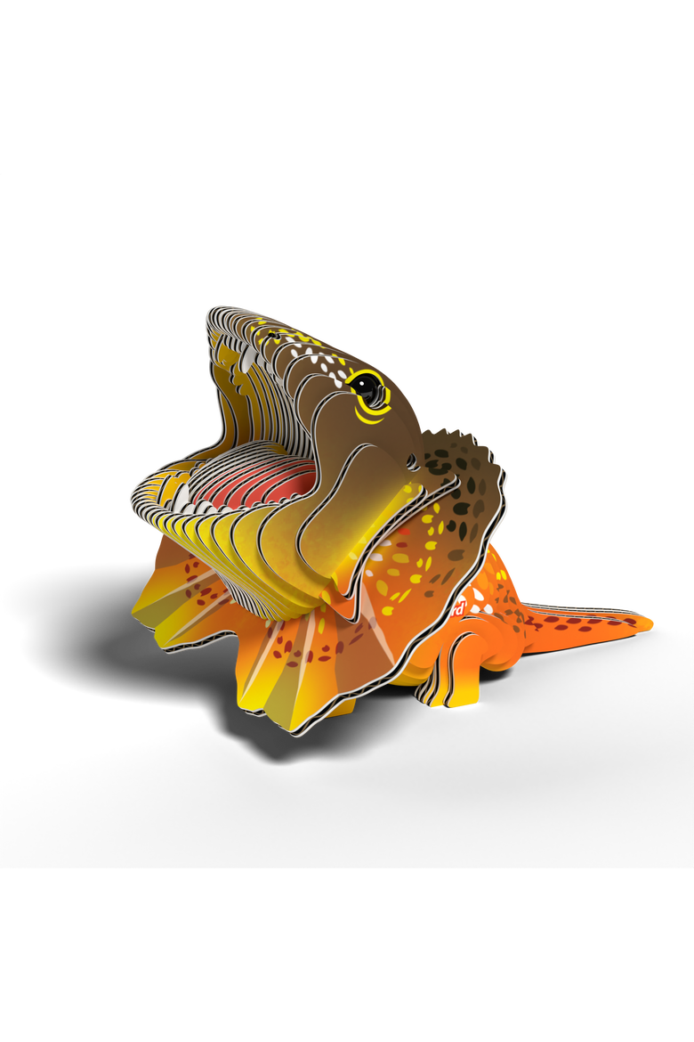 Frilled Lizard 3D Puzzle, Alternate, color, No Color
