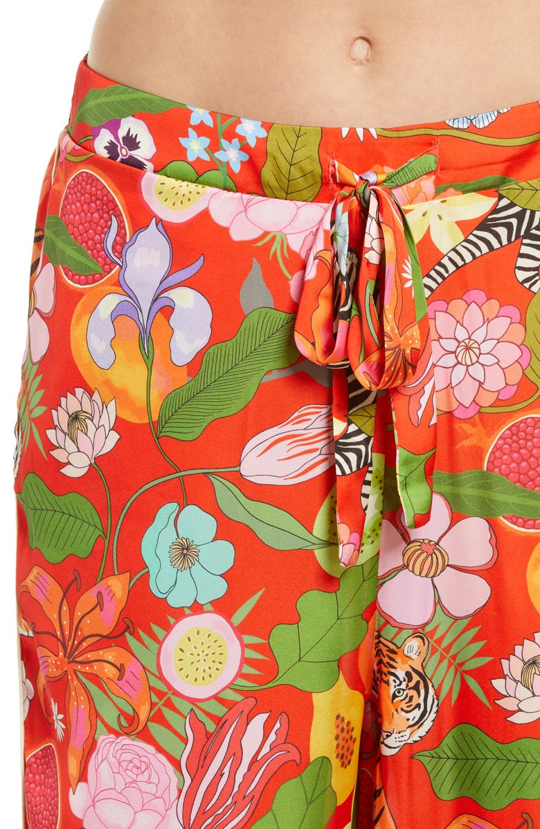 Karen Mabon Tiger Bouquet Pajamas, Alternate, color,