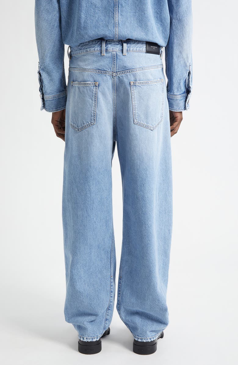 Givenchy Couture Seam Straight Leg Jeans, Alternate, color, Light Blue
