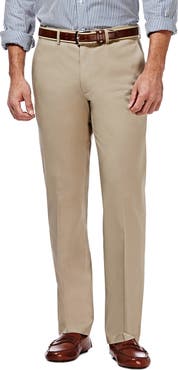 HAGGAR Premium No Iron Khaki Straight Fit Pant