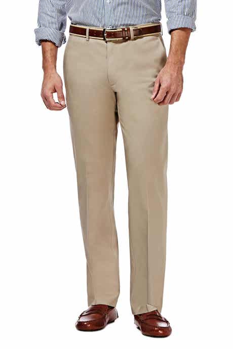HAGGAR Premium No Iron Khaki Straight Fit Pant