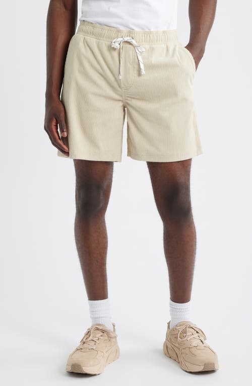 Threads 4 Thought Drawstring Corduroy Shorts in Sand 