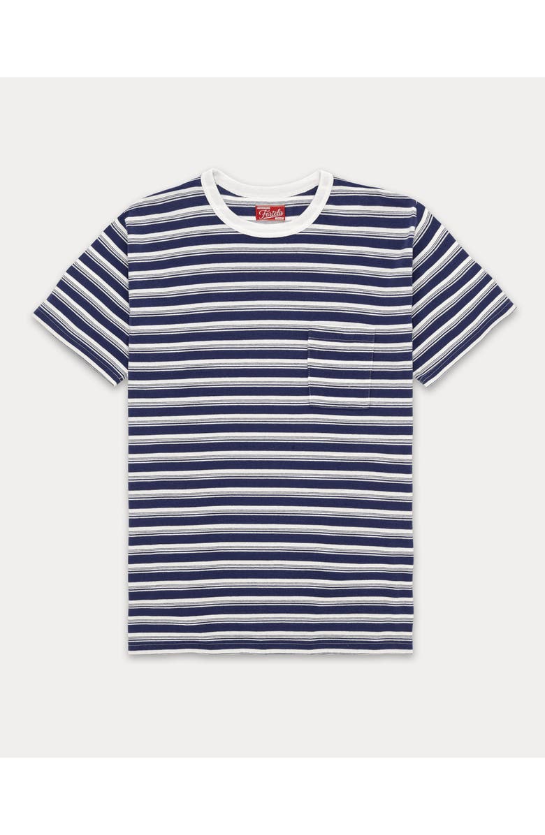 Fortela Yakut Striped T-shirt, Main, color, Light Blue