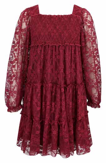 Kids' Lace Tiered Dress