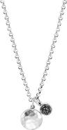 John Hardy Dot Hammered Double Pendant Rolo Chain Necklace