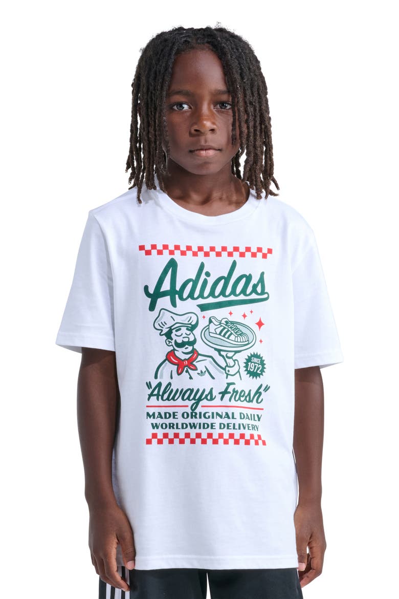 Kids' Character Graphic T-Shirt, Main, color, WHITE