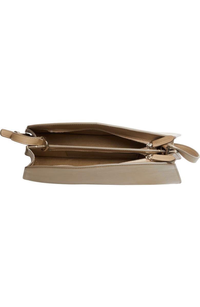 SAVETTE The Florence Leather Shoulder Bag, Alternate, color, Clay