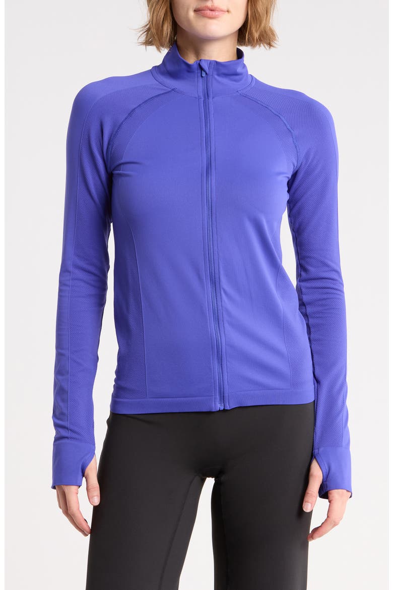 Athlete Seamless Performance Jacket, Main, color, RICH BLUE