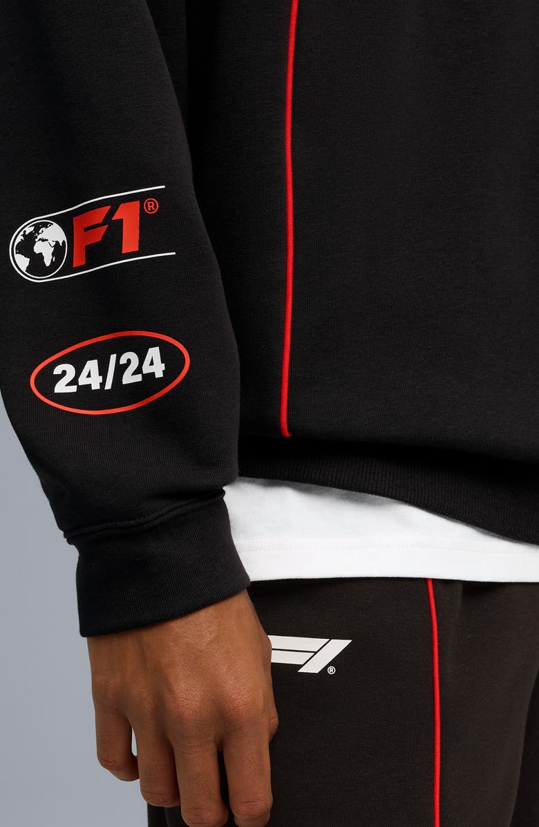 PUMA F1 Graphic Cotton Blend Hoodie, Alternate, color, Puma Black