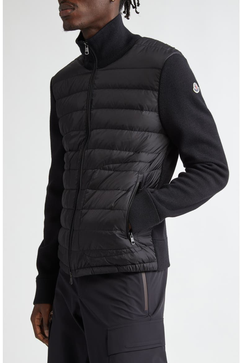 Moncler Maglia Mixed Media Cardigan (Men) | Nordstrom