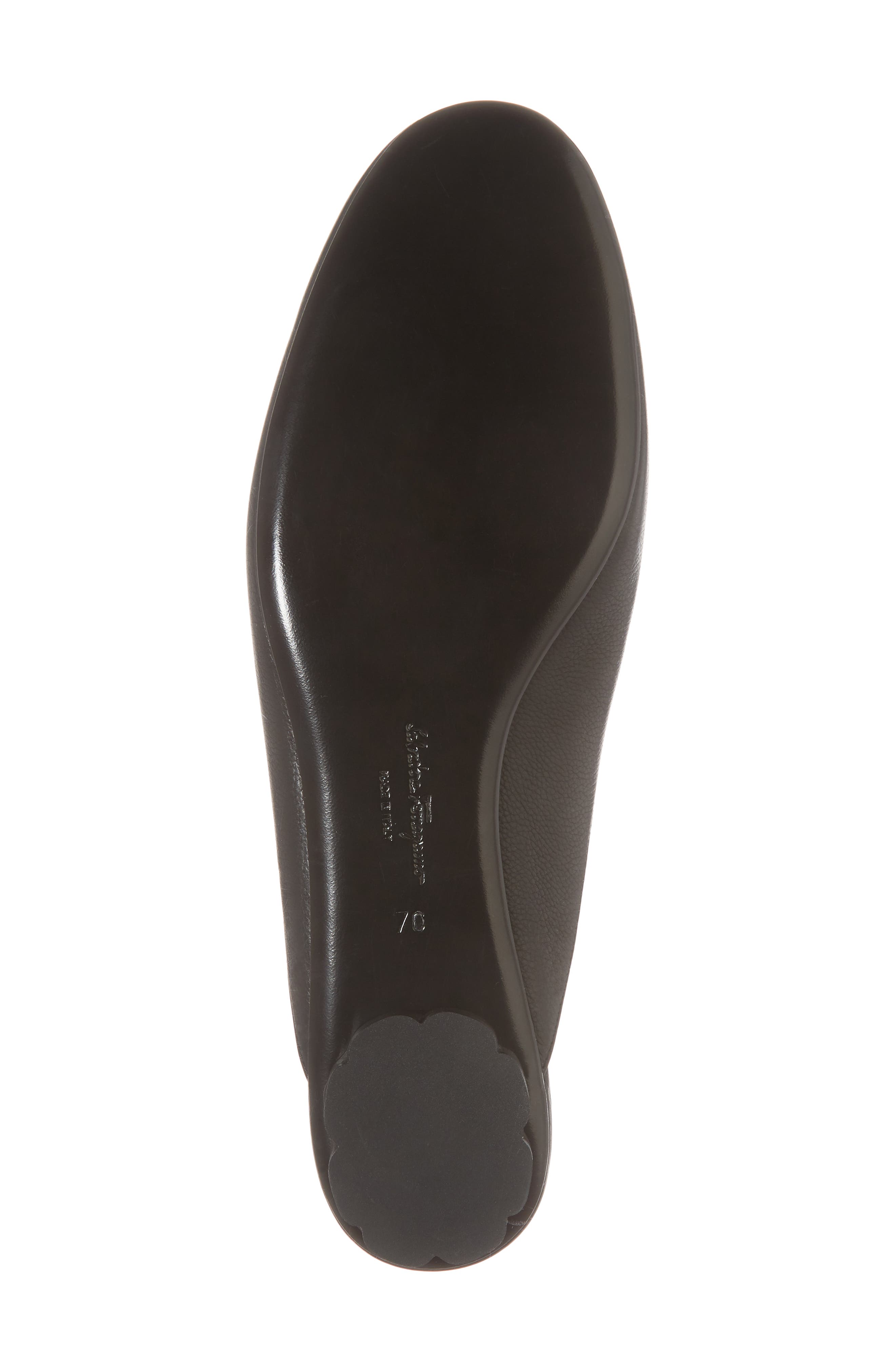 Salvatore Ferragamo Sciacca Bow Loafer Mule, Alternate, color, BLACK