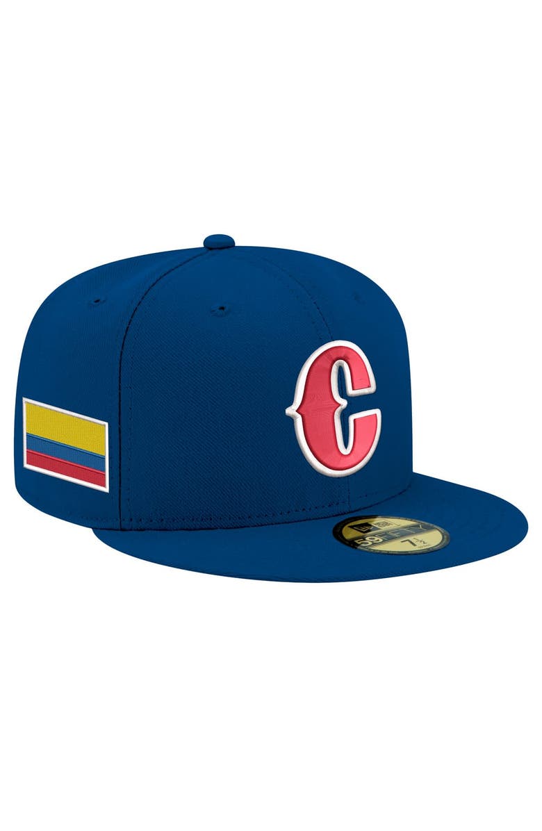 New Era Men's New Era  Blue Colombia Baseball 2026 World Baseball Classic 59FIFTY Fitted Hat, Main, color, 