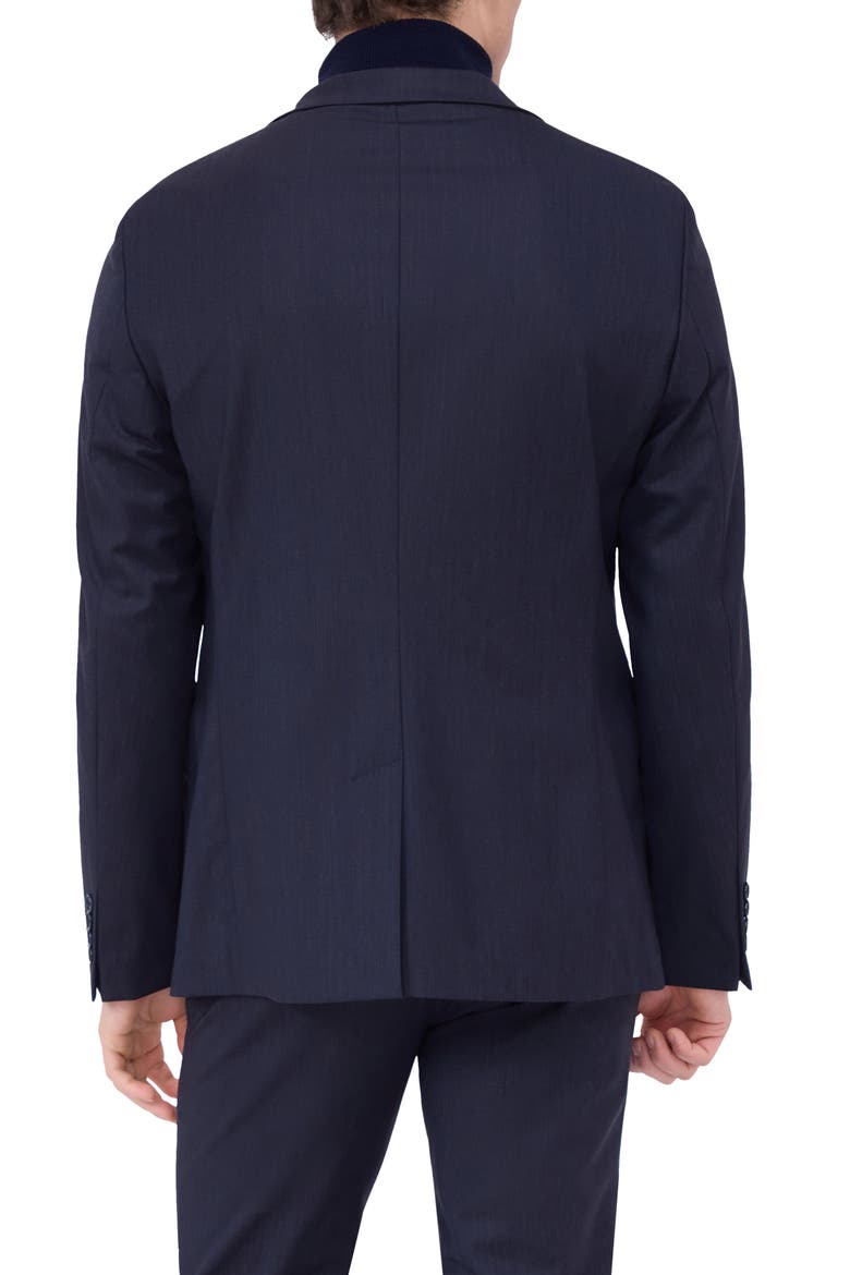 Solid Stretch Wool Travel Blazer, Alternate, color, NAVY