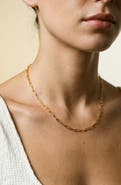 Argento Vivo Sterling Silver Paperclip Chain Necklace