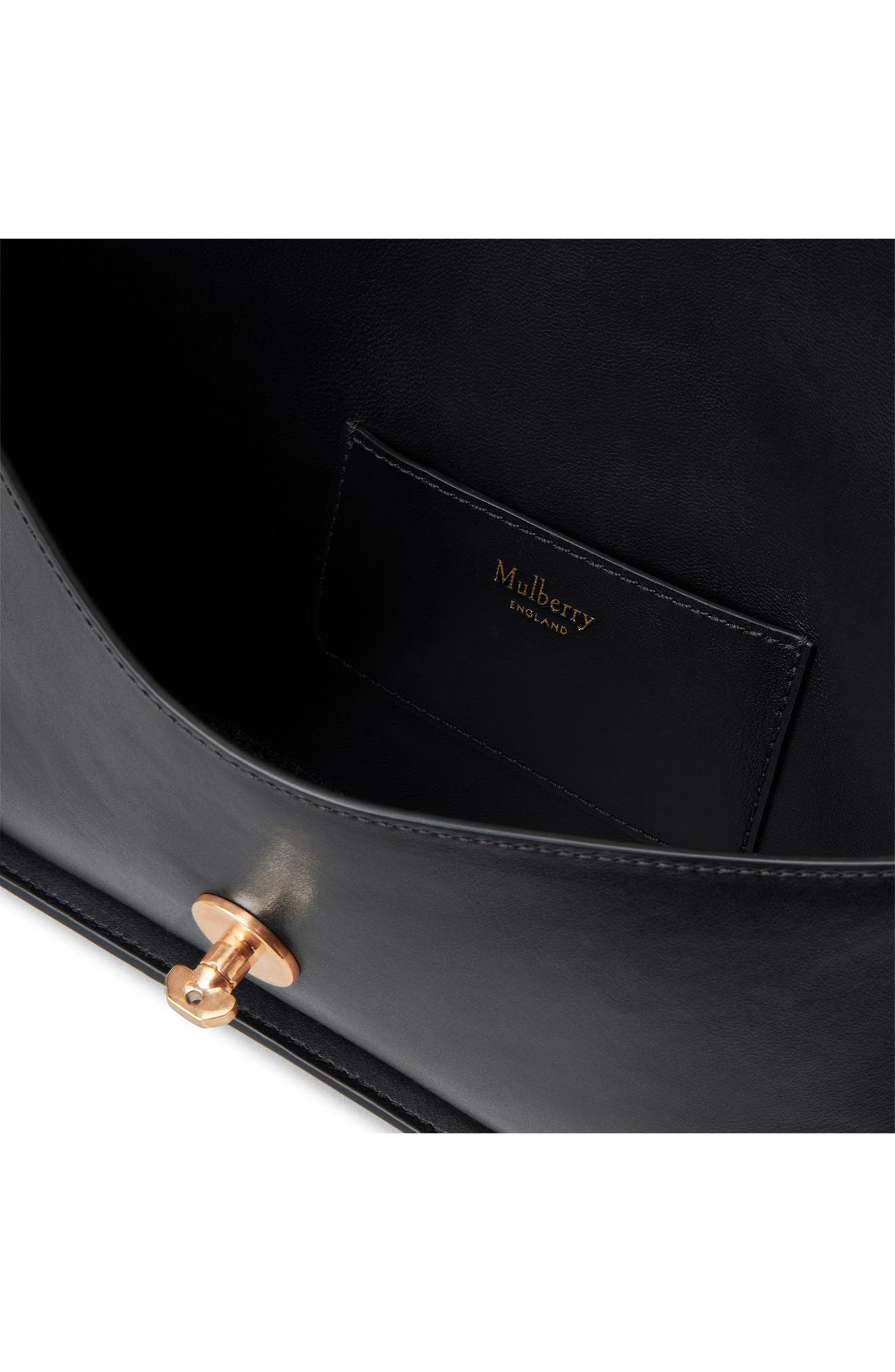 Mulberry Small Lana High Gloss Leather Shoulder Bag, Alternate, color, 