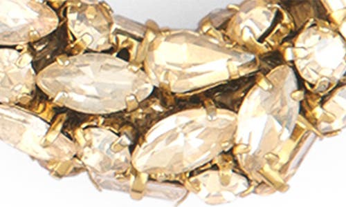 Deepa Gurnani Dinorah Crystal Drop Earrings In Gold