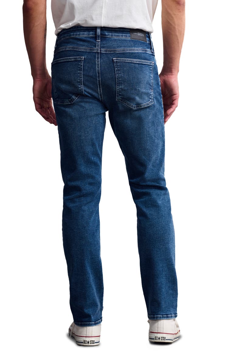 Bridge Straight Leg Stretch Jeans, Alternate, color, MID BRUSHED DENIM