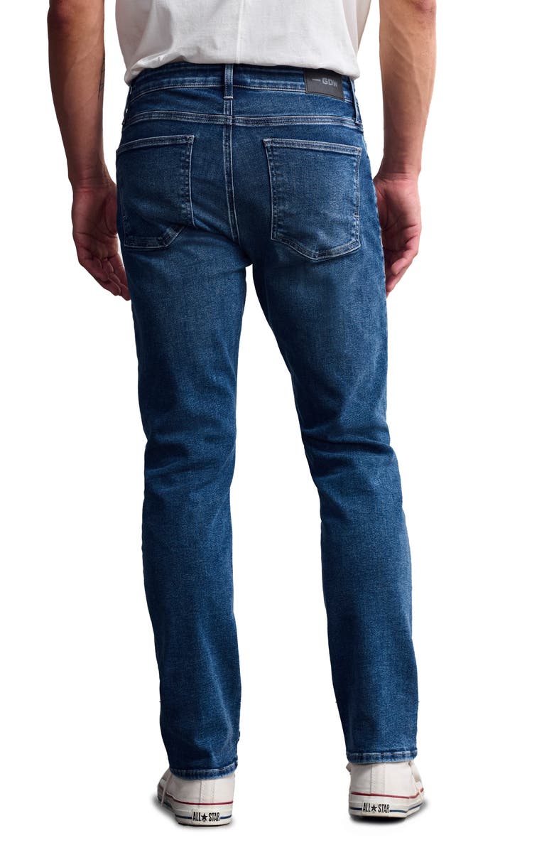 General Denim Works Bridge Straight Leg Stretch Jeans, Alternate, color, Mid Brushed Denim