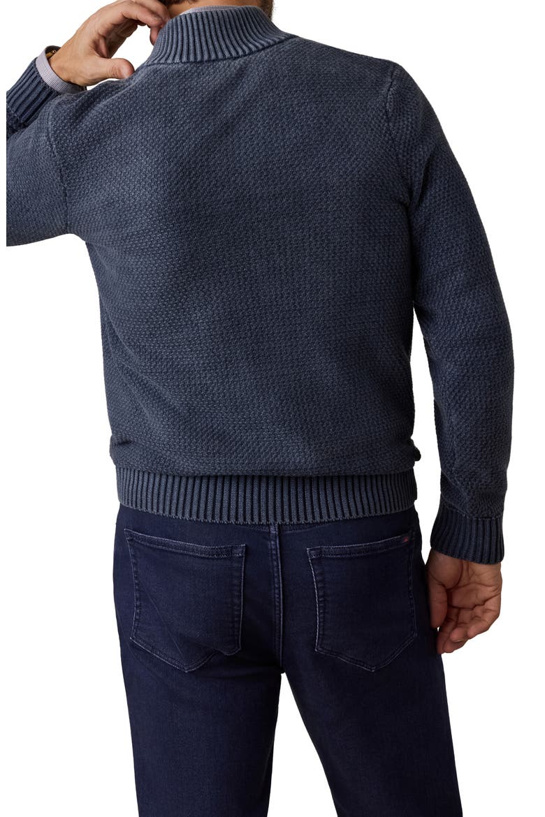 Sunwashed Dockside Quarter Button Sweater, Alternate, color, ABYSS NAVY