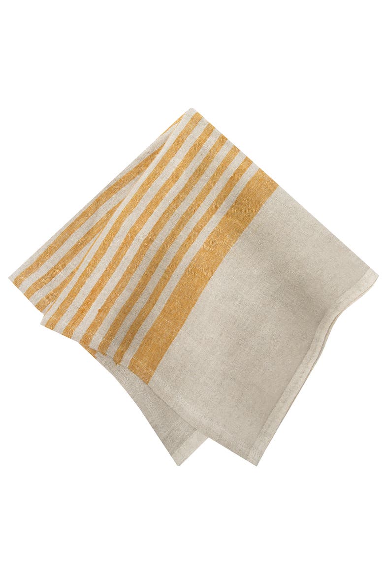 Brittany Napkins - Set of 4, Alternate, color, Natural, Mustard 20" x 20"