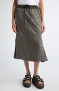 Sacai Insulated Nylon Twill Midi Skirt