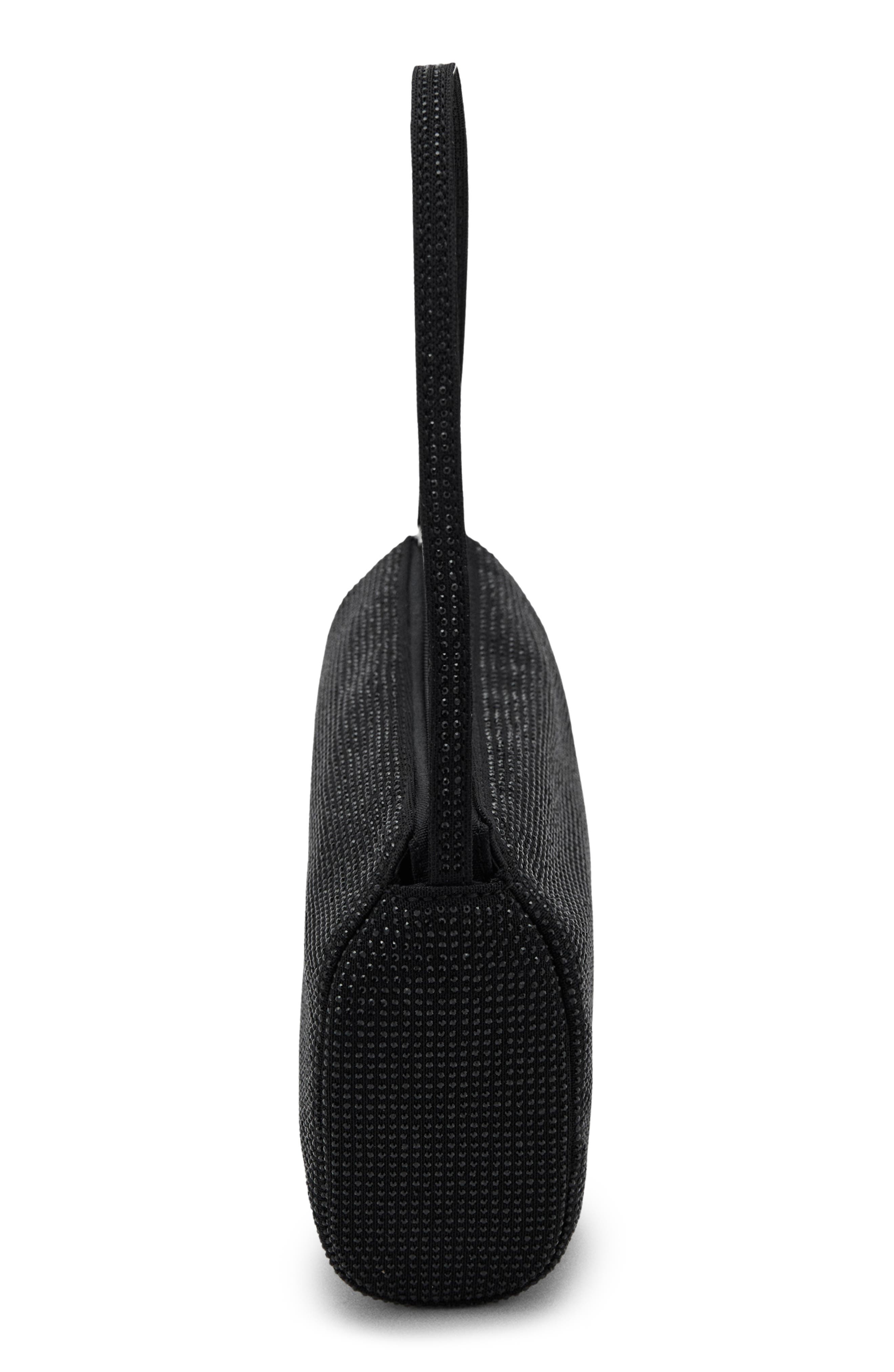 MANGO x Kaia Gerber Rhinestone Handbag, Alternate, color, 