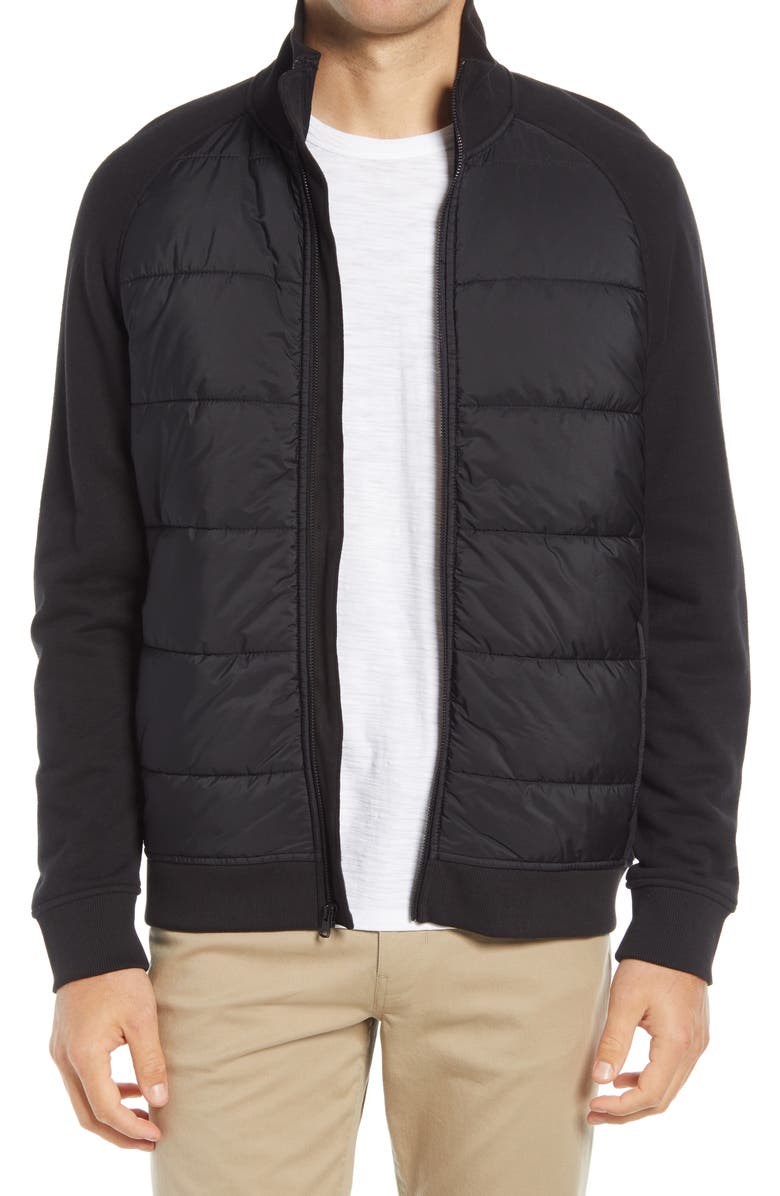 Vince Quilted Mixed Media Jacket, Main, color,