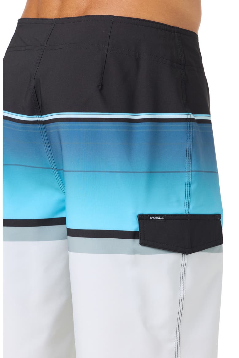 Lennox Stripe Board Shorts, Alternate, color, FOG
