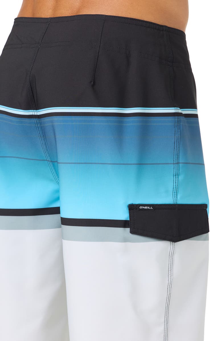 O'Neill Lennox Stripe Board Shorts, Alternate, color, Fog